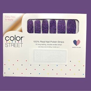 Retired Color Street Ibiza Nights Nail Polish Strips Purple Discontinued USA